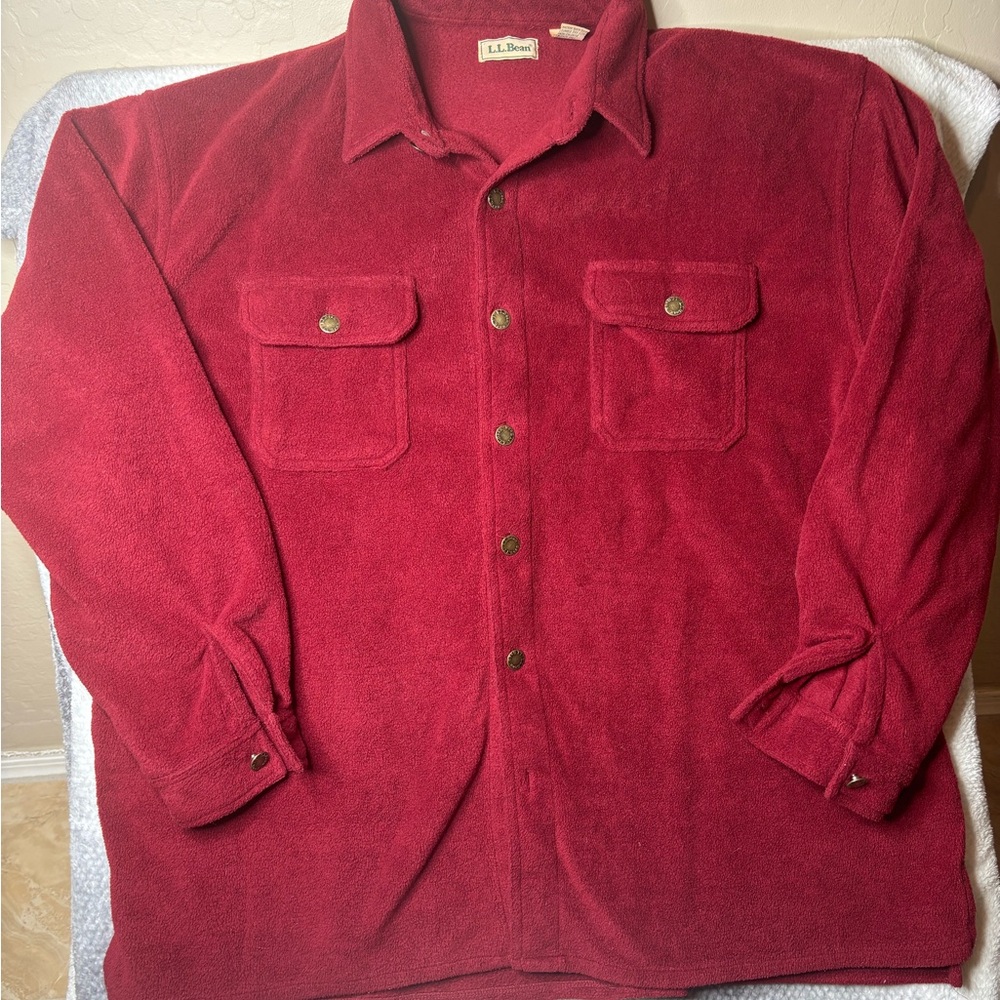 LL. Bean Vintage Button Sherpa size XL mens